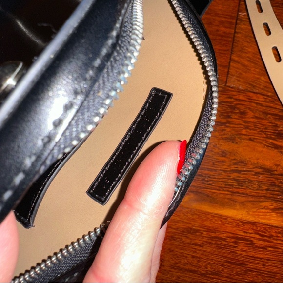 NWOT ~ REBECCA MINKOFF  Black Loki Studded Belt Bag w/front pocket - Picture 8 of 14